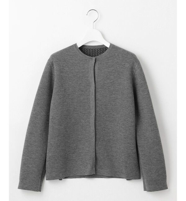 自由区「【洗える】リバーシブルニット セットアップ(カーディガン&times;タイトスカート)」|スーツ|