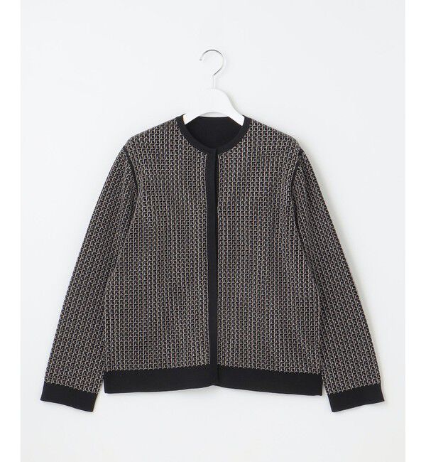 自由区「【洗える】リバーシブルニット セットアップ(カーディガン&times;タイトスカート)」|スーツ|