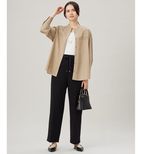 自由区「【洗える】ライトフィールジャージーワイドストレート パンツ」|その他|