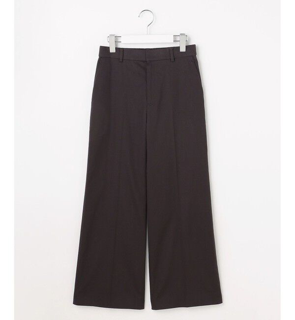 自由区「【カタログ掲載・定番人気・新色追加】コットンサテンクロップド丈ワイドストレート パンツ」|その他|
