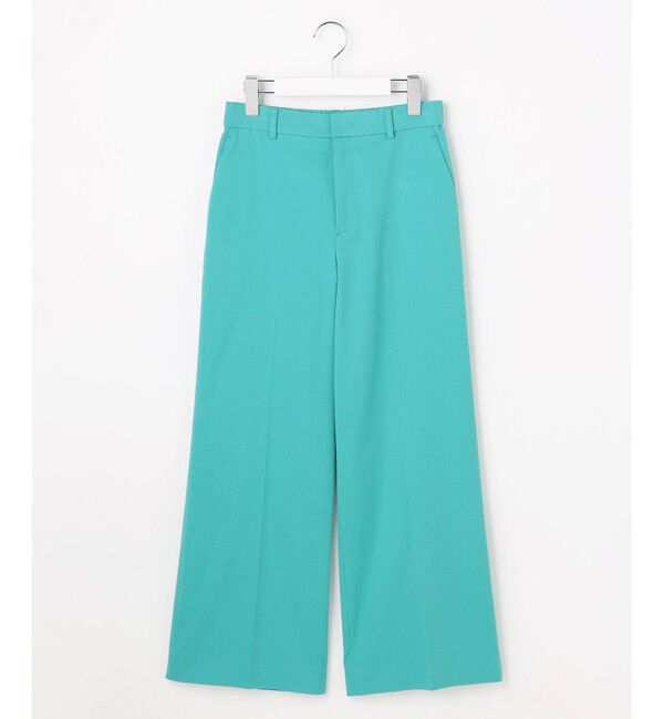 自由区「【カタログ掲載・定番人気・新色追加】コットンサテンクロップド丈ワイドストレート パンツ」|その他|
