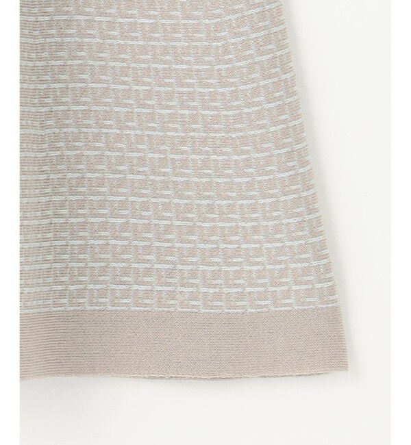 自由区「【WEB限定カラーあり・洗える】リバーシブルニット セットアップ(プルオーバー&times;フレアスカート)」|スーツ|