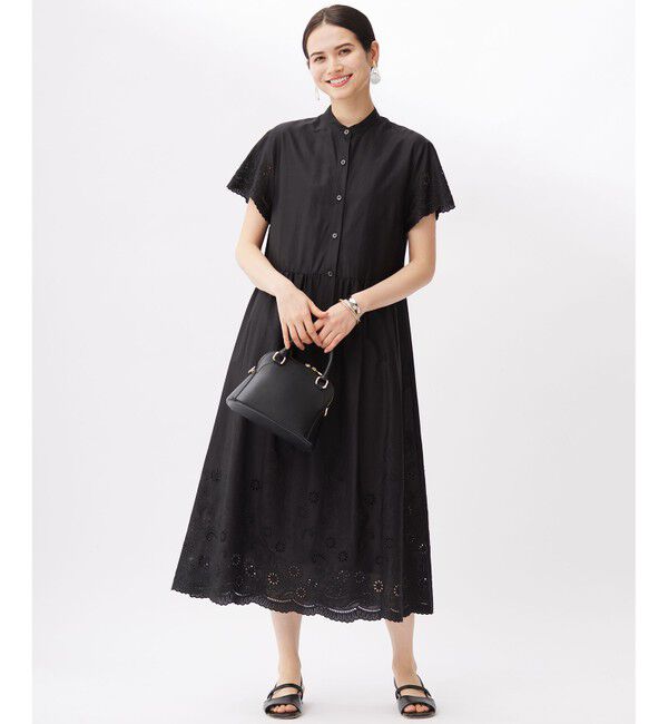 自由区「エンブロイダリーローンシャツ ワンピース」|ワンピース|