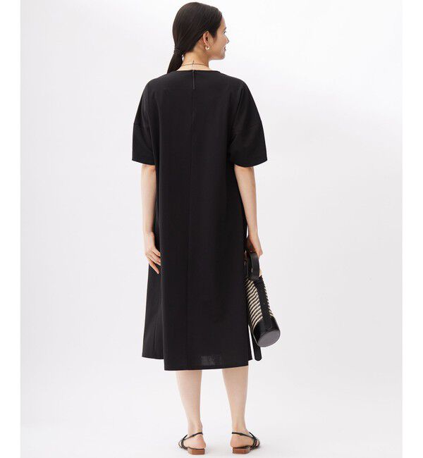 自由区「【接触冷感・UVカット・吸水速乾・抗菌防臭・洗える】ハイカウントモクロディ ワンピース」|ワンピース|