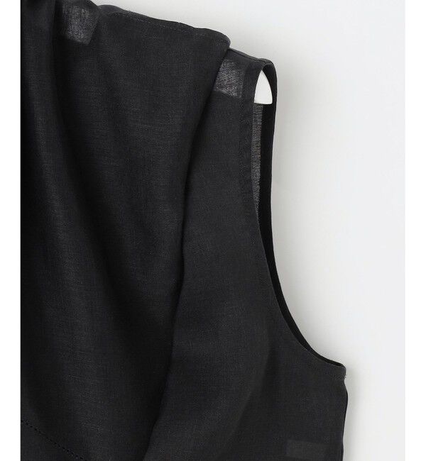 自由区「【WEB限定・接触冷感・洗える】シアーラミーローンイレギュラーヘムスリーブ ブラウス」|シャツ・ブラウス|