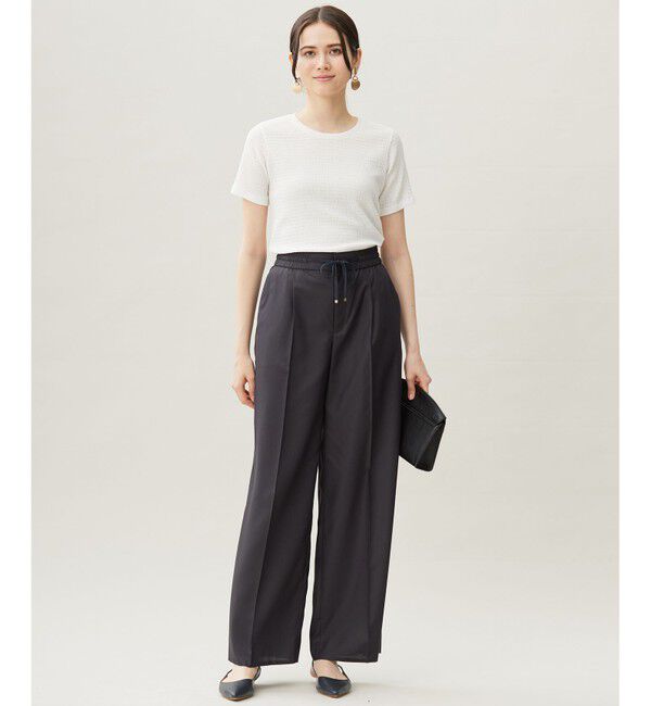 自由区「フルダルスパンマイクロピーチワイドストレート パンツ」|その他|
