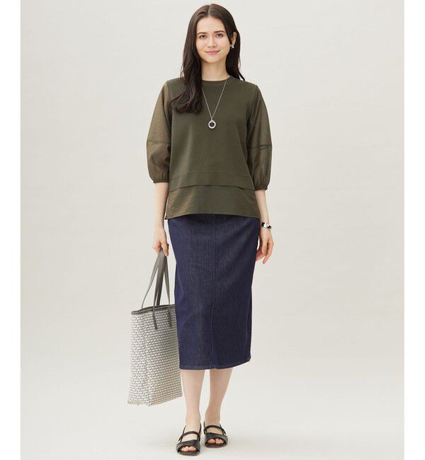 自由区「ハイツイストコットンアセテートプルオーバー ニット」|ニット・セーター|