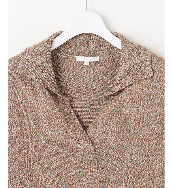 自由区「ペーパーウールコットン襟付き ニット」|ニット・セーター|