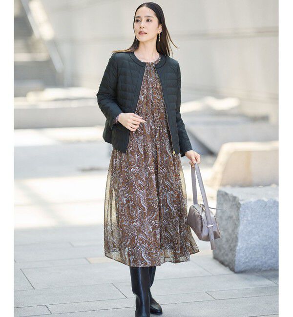 自由区「【SHIHOさん着用】ペイズリープリント ワンピース」|ワンピース|