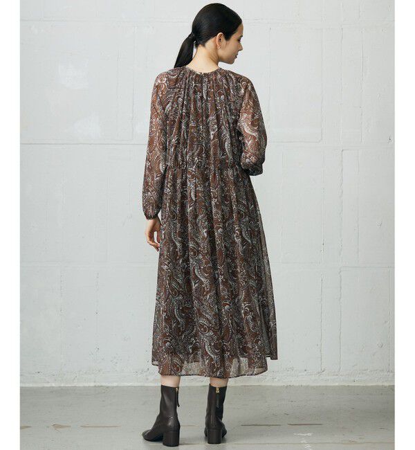 自由区「【SHIHOさん着用】ペイズリープリント ワンピース」|ワンピース|