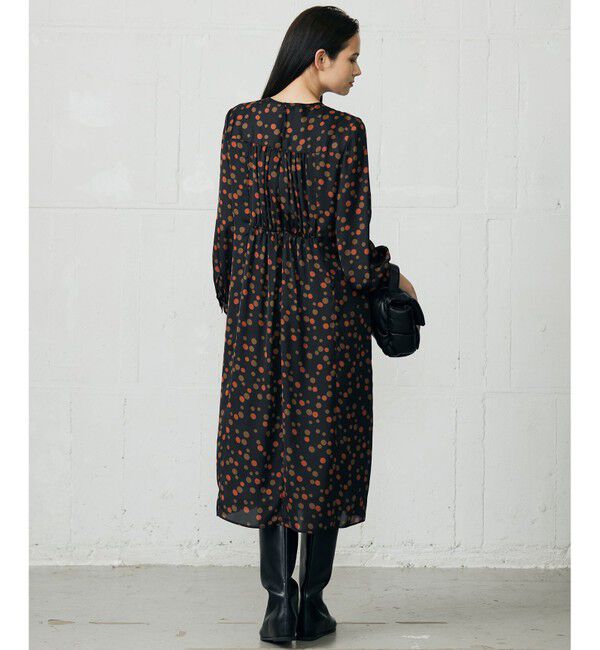 自由区「マルチポルカドットプリント ワンピース」|ワンピース|