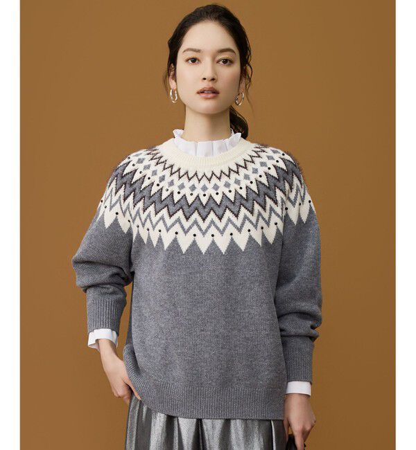 自由区「フェアアイル ニット」|ニット・セーター|オフ系