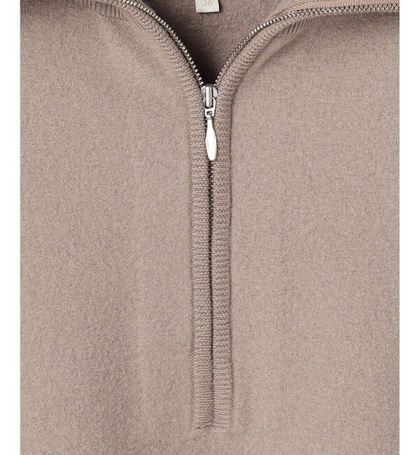 自由区「【SHIHOさん着用】ボイルドウールハーフジップ ニット」|ニット・セーター|