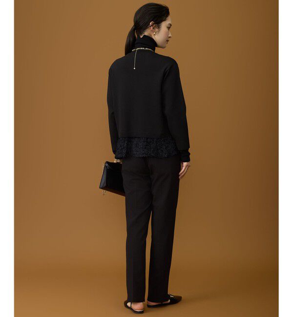 自由区「【SHIHOさん着用】ジャカードコンビ カーディガン」|カーディガン|