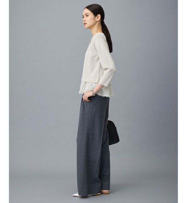 自由区「【SHIHOさん着用】ジャカードコンビ カーディガン」|カーディガン|