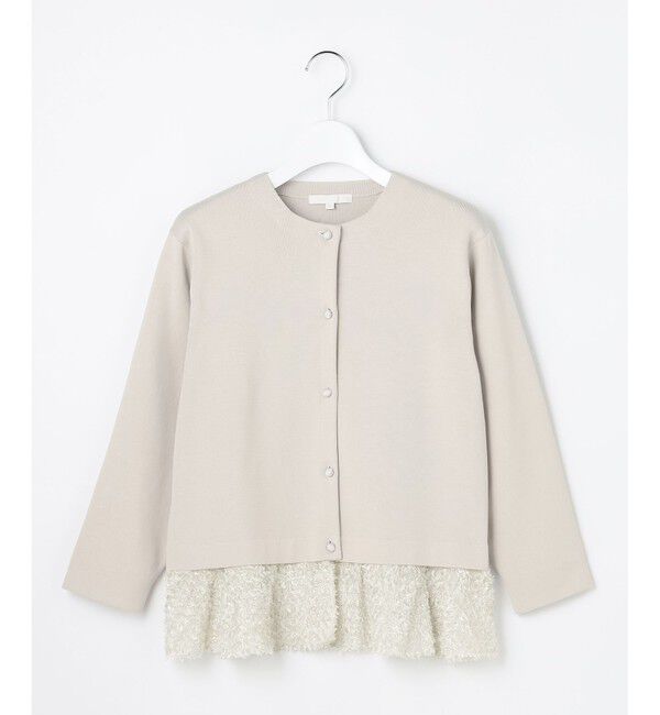 自由区「【SHIHOさん着用】ジャカードコンビ カーディガン」|カーディガン|