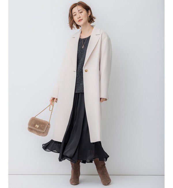 23区「【滝沢眞規子さん着用】ウールカシミヤビーバー チェスター コート」|チェスターコート|