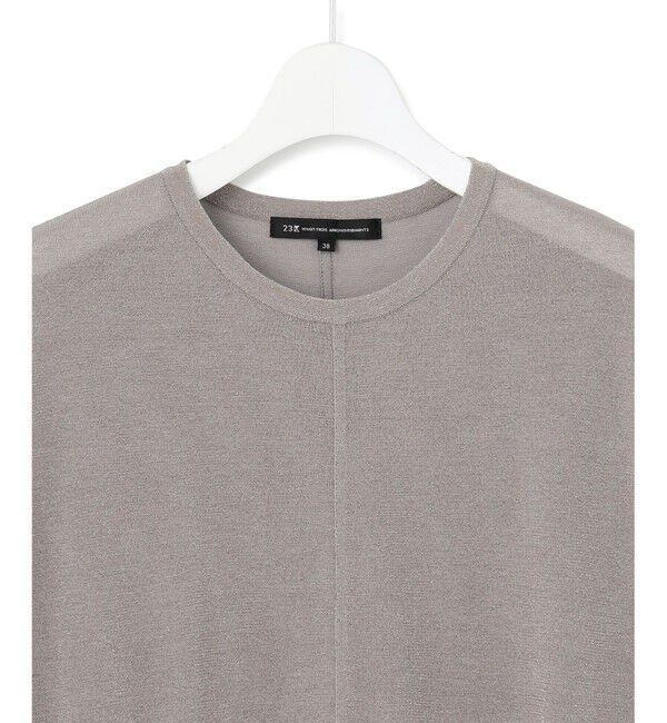 23区「【洗える】クリスピーシアールレックス フレンチスリーブ プルオーバー」|ニット・セーター|