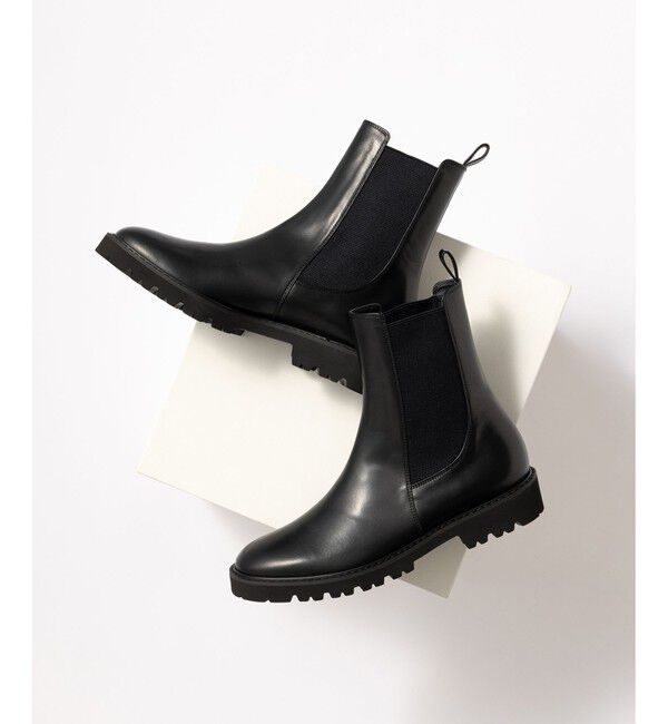 23区「【見上愛さん着用/VERY11月号掲載/新色追加】サイドゴア ブーツ」|ショートブーツ|ブラック系