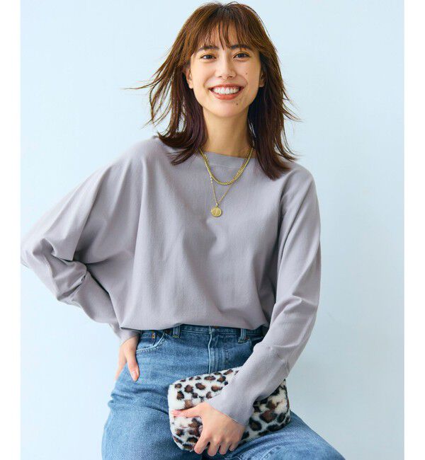 23区「【洗える/ご好評につきカラー追加】ヴィスコースストレッチ ドルマン ニット」|ニット・セーター|ﾗｲﾄｸﾞﾚ