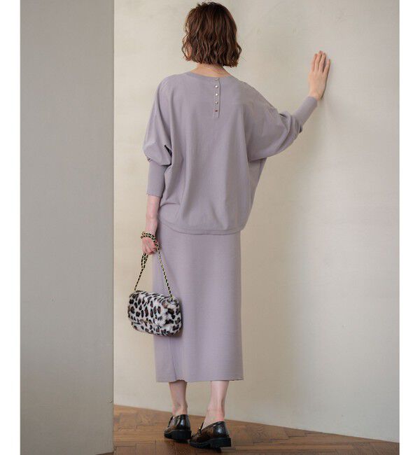 23区「【洗える/ご好評につきカラー追加】ヴィスコースストレッチ ドルマン ニット」|ニット・セーター|