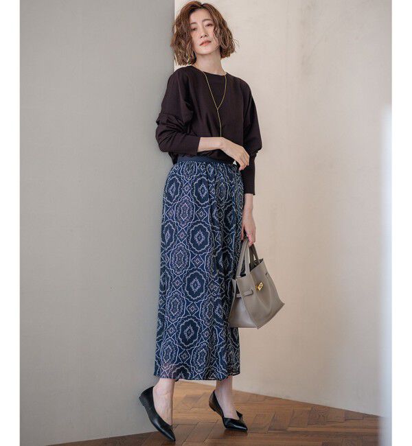 23区「【洗える/ご好評につきカラー追加】ヴィスコースストレッチ ドルマン ニット」|ニット・セーター|