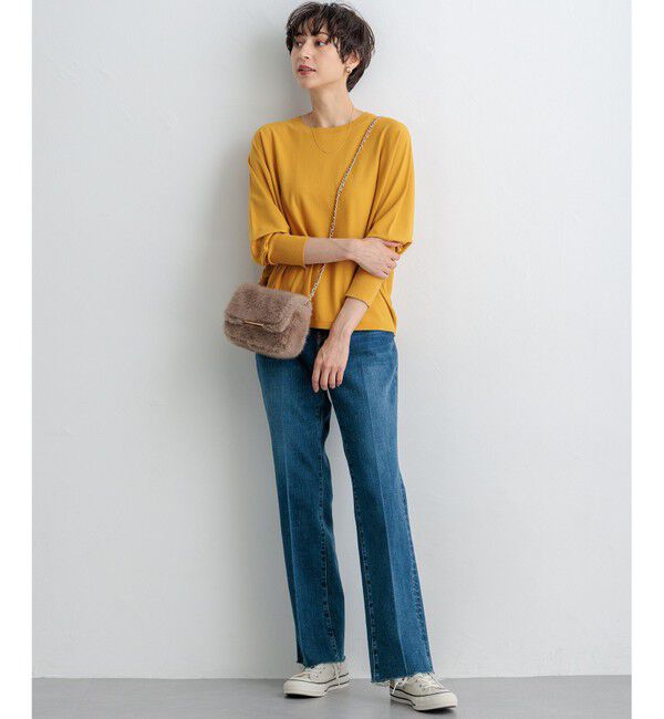 23区「【洗える/ご好評につきカラー追加】ヴィスコースストレッチ ドルマン ニット」|ニット・セーター|