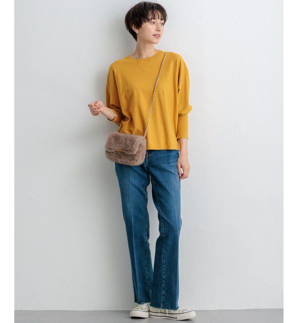 23区「【洗える/ご好評につきカラー追加】ヴィスコースストレッチ ドルマン ニット」|ニット・セーター|