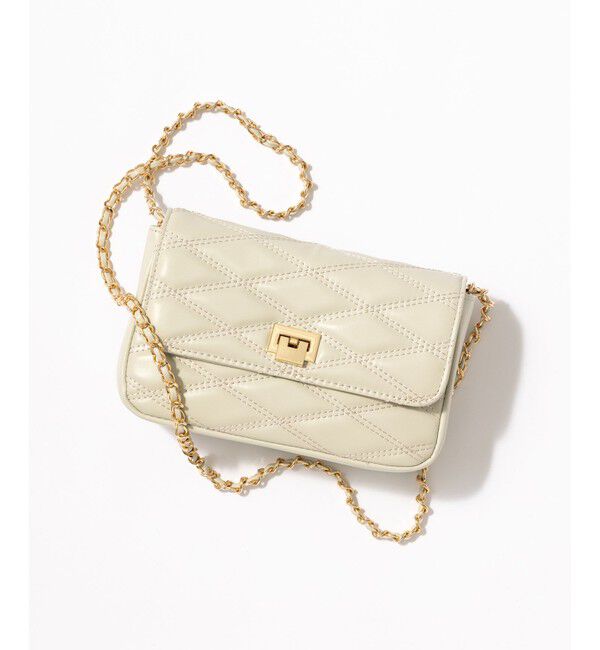 23区「【Oggi10月号掲載】キルティング ショルダーバッグ」|ショルダー・メッセンジャー|アイボリー系