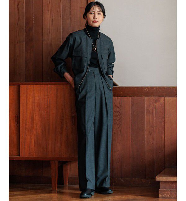 23区「【セットアップ対応】TWマットクロス ブルゾン」|ブルゾン・スタジャン|