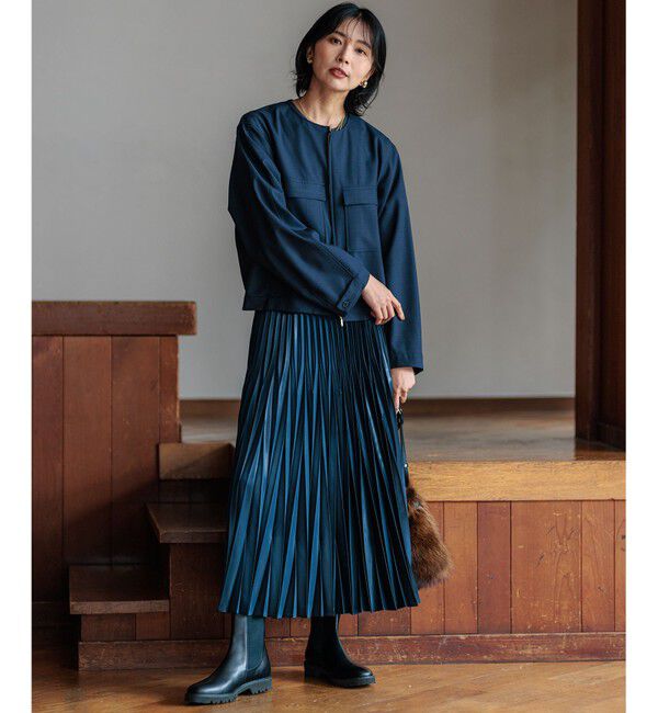 23区「【セットアップ対応】TWマットクロス ブルゾン」|ブルゾン・スタジャン|