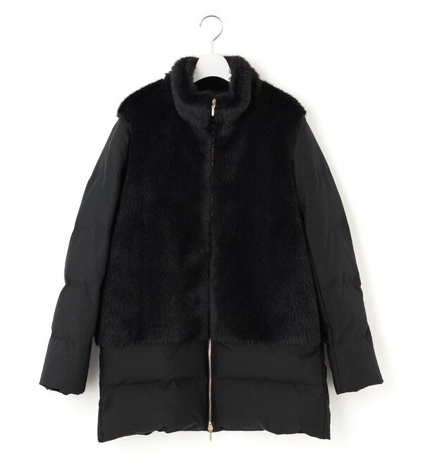 23区「ECOPEL エコファーコンビ ダウンコート」|ダウン|