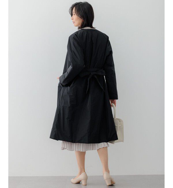 23区「【撥水加工】中綿 パデット ドルマンコート」|ダウン|