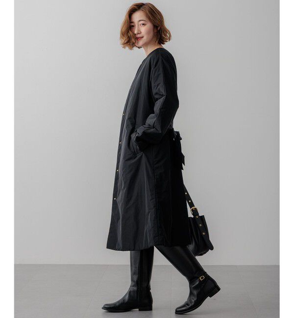 23区「【撥水加工】中綿 パデット ドルマンコート」|ダウン|