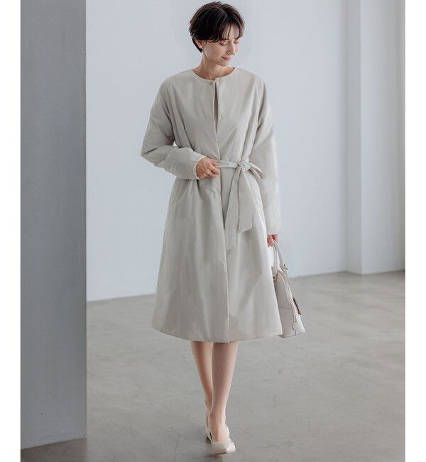 23区「【撥水加工】中綿 パデット ドルマンコート」|ダウン|