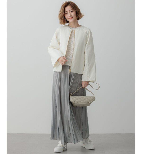 23区「【23区&times;Oggiコラボ /撥水加工】中綿 パディングタフタ ジャケット」|ダウン|