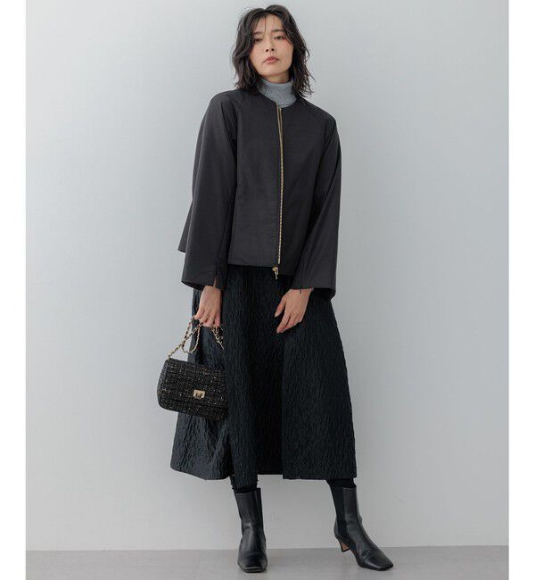 23区「【23区&times;Oggiコラボ /撥水加工】中綿 パディングタフタ ジャケット」|ダウン|