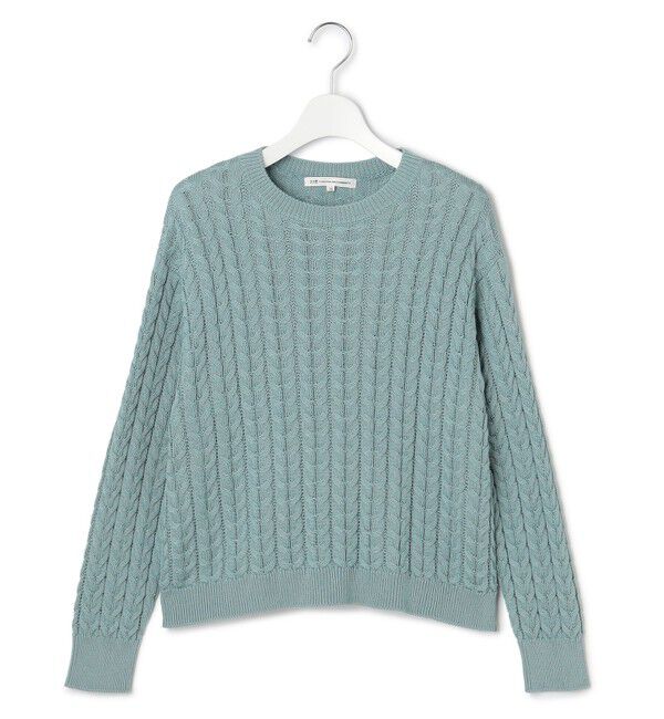 23区「【Oggi3月号掲載/洗える】コットンギマ ケーブル ニット」|ニット・セーター|