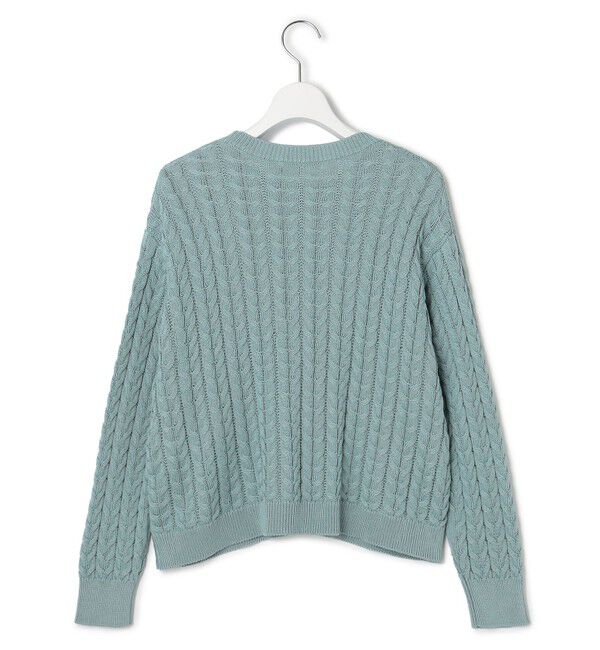 23区「【Oggi3月号掲載/洗える】コットンギマ ケーブル ニット」|ニット・セーター|