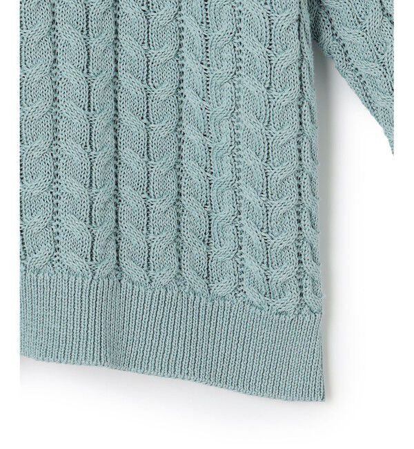 23区「【Oggi3月号掲載/洗える】コットンギマ ケーブル ニット」|ニット・セーター|