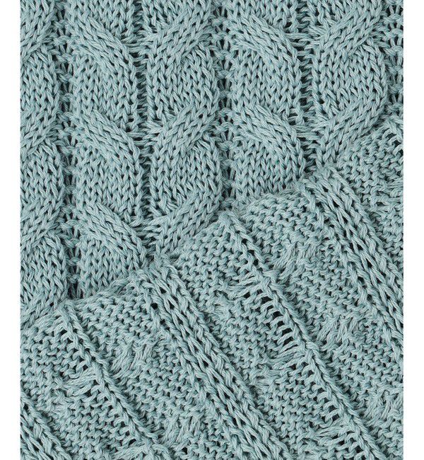 23区「【Oggi3月号掲載/洗える】コットンギマ ケーブル ニット」|ニット・セーター|