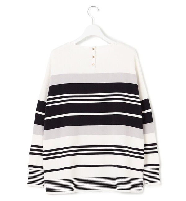 23区「【洗える】コットンポリエステルストレッチ オーバーサイズ ニット」|ニット・セーター|