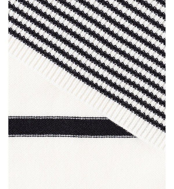 23区「【洗える】コットンポリエステルストレッチ オーバーサイズ ニット」|ニット・セーター|