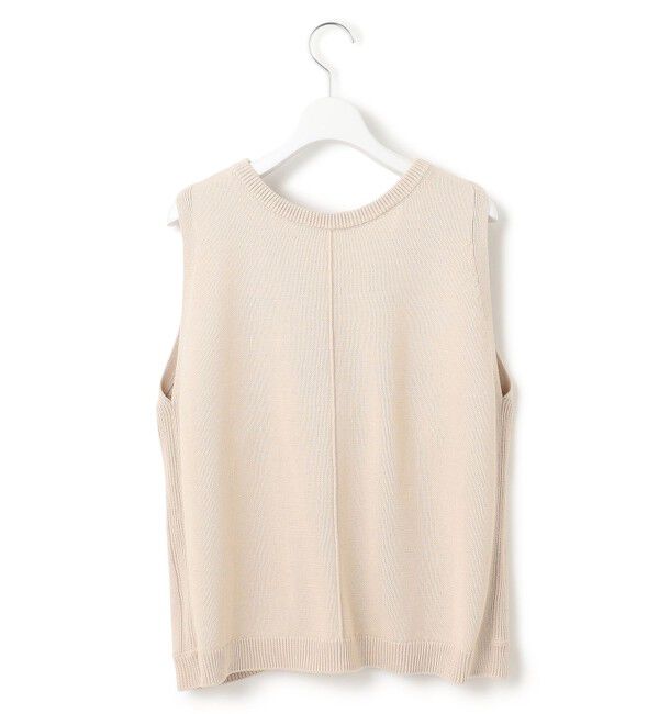 23区「【洗える】ツイストデザイン ノースリーブ ニット」|ニット・セーター|