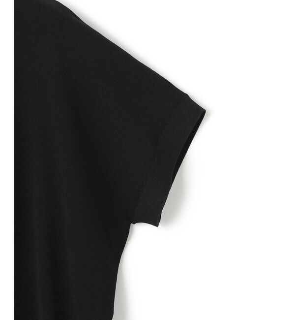 23区「【洗える】レーヨンポリエステルストレッチ フレンチスリーブ ポロニット」|ニット・セーター|