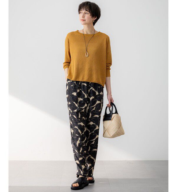 23区「【洗える】ピュアリネン ワイド ニット」|ニット・セーター|