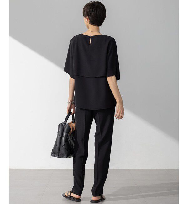 23区「【Oggi7月号掲載/吸水速乾/接触冷感/UVカット】ストレッチジョーゼット テーパード パンツ」|その他|