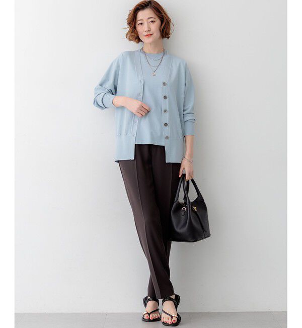 23区「【Oggi7月号掲載/吸水速乾/接触冷感/UVカット】ストレッチジョーゼット テーパード パンツ」|その他|