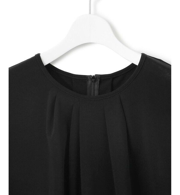 23区「【接触冷感/洗える】ツイストコットンプレーティング タックデザイン カットソー」|Tシャツ・カットソー|