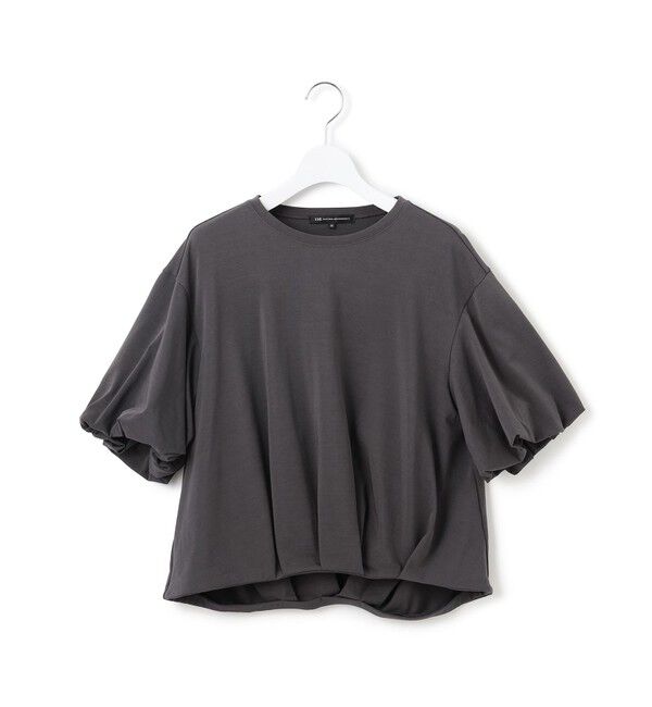 23区「【WEB&一部店舗限定/接触冷感】ツイストコットンプレーティング バルーンスリーブ カットソー」|Tシャツ・カットソー|